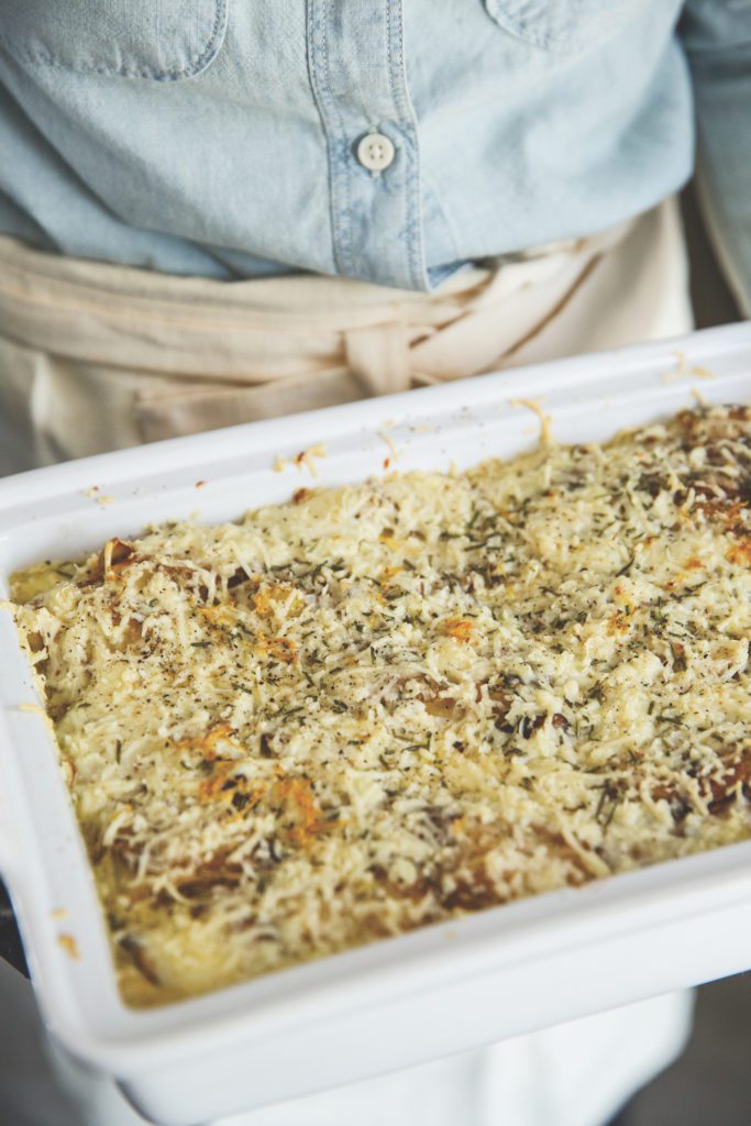 Chef Jessica Koslow's Gluten-Free Brussels Sprouts and Leeks Cacio e Pepe Recipe