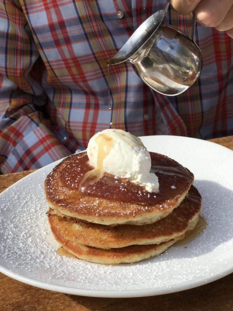 Gluten Free Ricotta Pancakes with Apple Butter