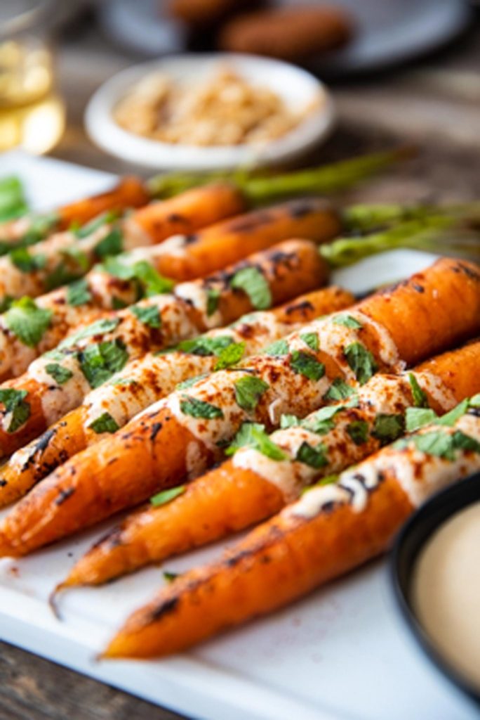 Gluten-Free Roasted Carrots with Lemon Tahini Sauce Recipe