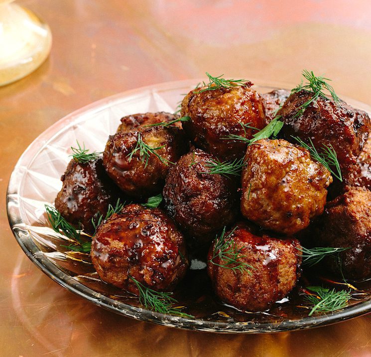 Pomegranate-Glazed Turkey Meatballs Recipe