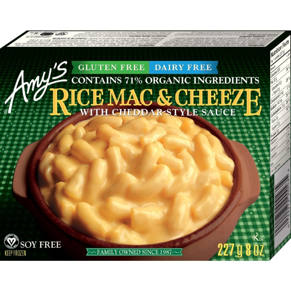 Product Review: Amy’s Gluten-Free Dairy-Free Rice Mac & Cheeze
