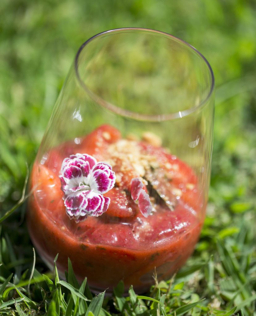 Sparkling Wine-Simmered Strawberries