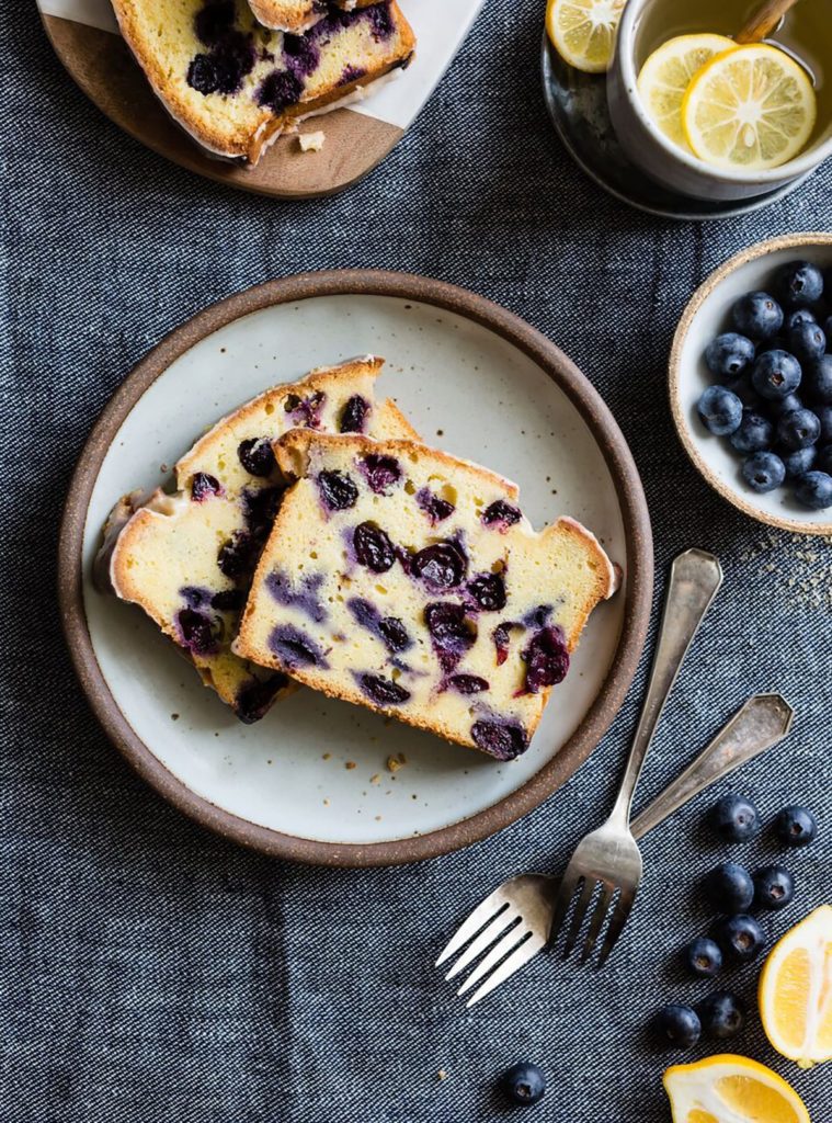 Gluten-Free Lemon-Blueberry Corn-Flour Tea Cake Recipe