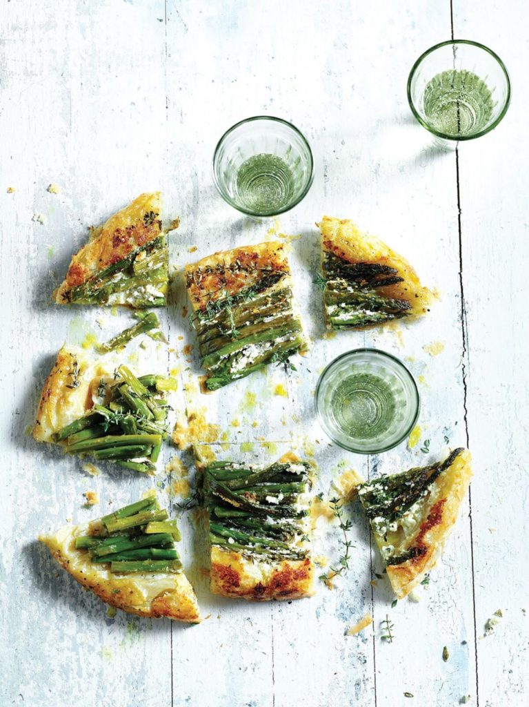 Gluten-Free Caramelized Asparagus and Goat Cheese Tatin Recipe