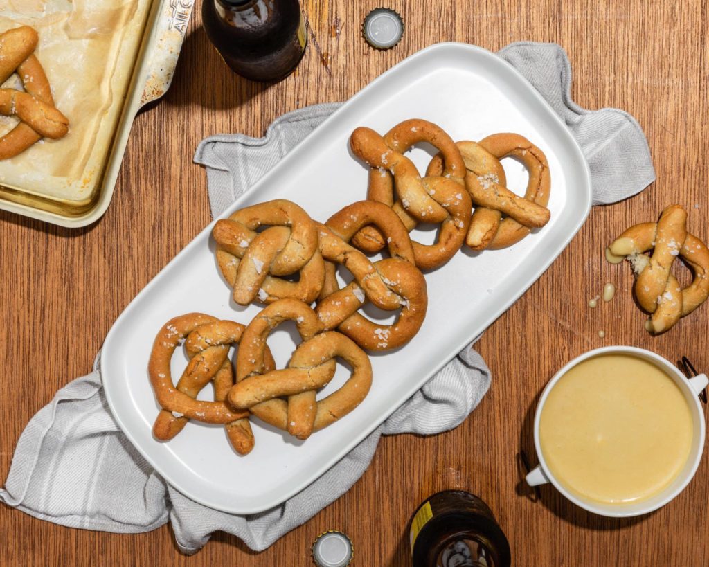 Gluten-Free Soft Pretzels with Honey-Mustard Dipping Sauce