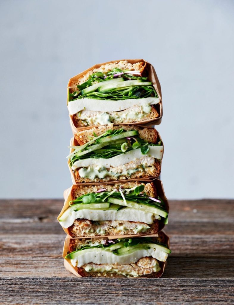 Gluten-Free Chicken Sandwich with Green Goddess Dressing