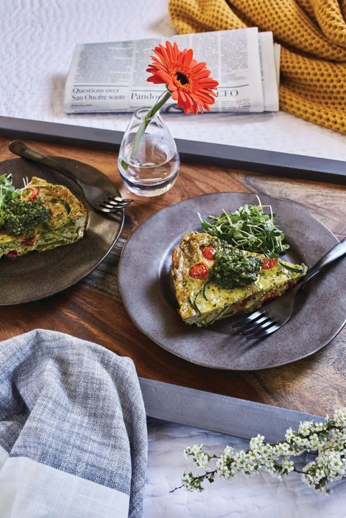 Vegetable Pesto Frittata